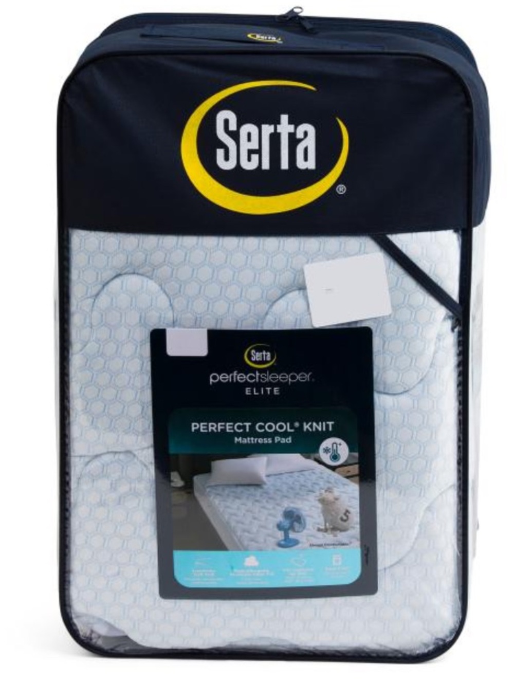 SERTA cooling knit mattress pad